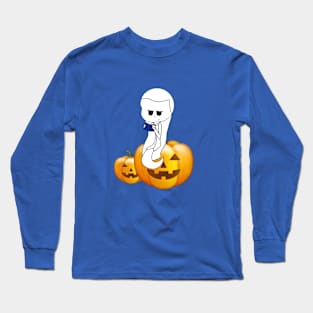 Megan on a Pumpkin Long Sleeve T-Shirt